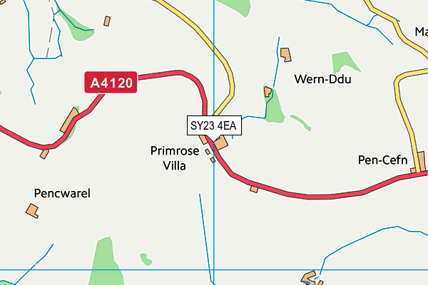 SY23 4EA map - OS VectorMap District (Ordnance Survey)