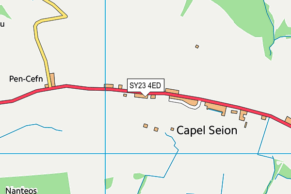 SY23 4ED map - OS VectorMap District (Ordnance Survey)