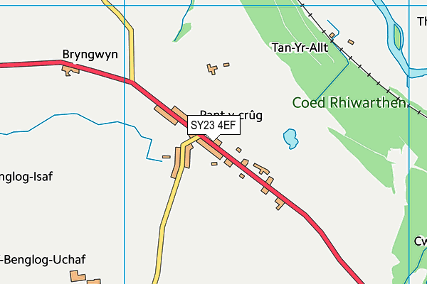 SY23 4EF map - OS VectorMap District (Ordnance Survey)