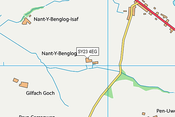 SY23 4EG map - OS VectorMap District (Ordnance Survey)