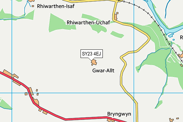 SY23 4EJ map - OS VectorMap District (Ordnance Survey)