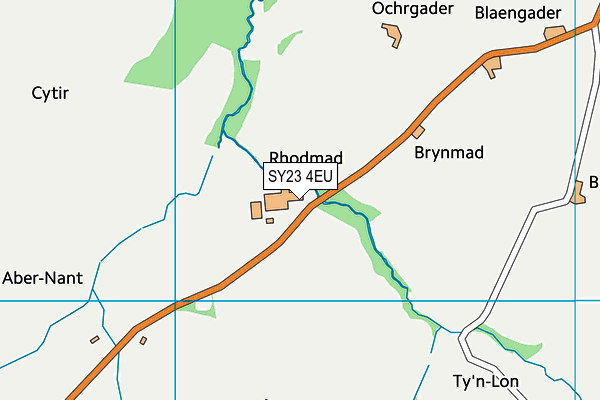 SY23 4EU map - OS VectorMap District (Ordnance Survey)