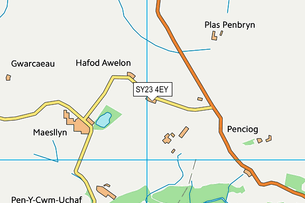 SY23 4EY map - OS VectorMap District (Ordnance Survey)