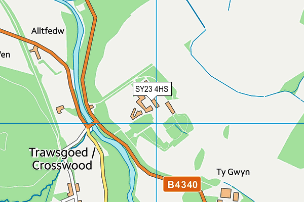 SY23 4HS map - OS VectorMap District (Ordnance Survey)