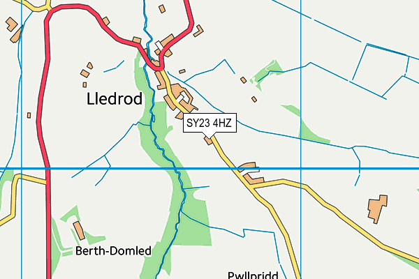 SY23 4HZ map - OS VectorMap District (Ordnance Survey)