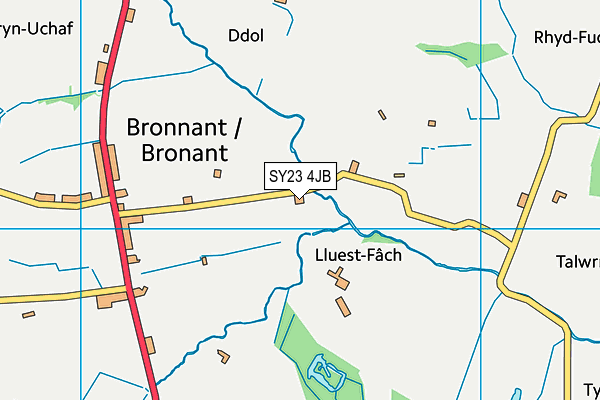 SY23 4JB map - OS VectorMap District (Ordnance Survey)