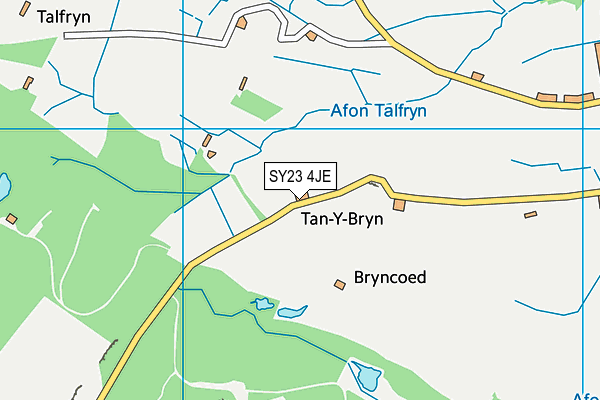 SY23 4JE map - OS VectorMap District (Ordnance Survey)