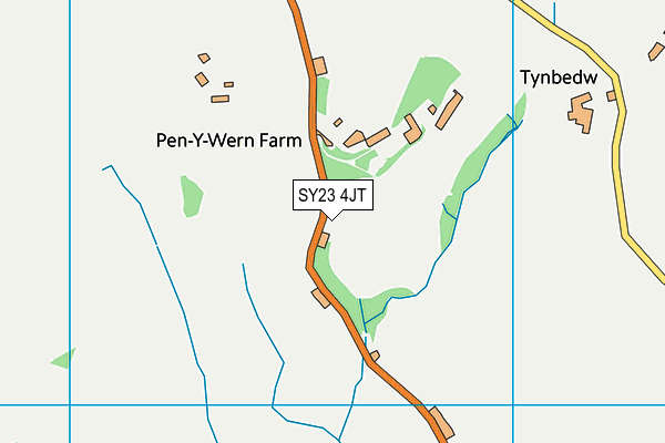 SY23 4JT map - OS VectorMap District (Ordnance Survey)