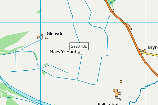 SY23 4JU map - OS VectorMap District (Ordnance Survey)