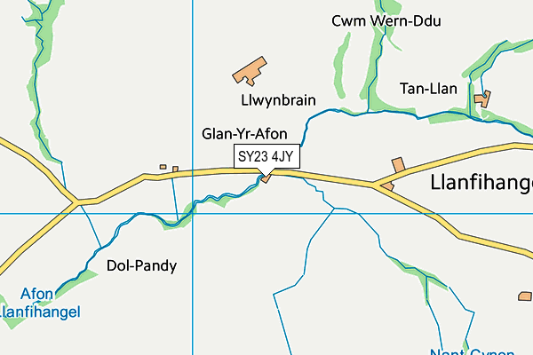 SY23 4JY map - OS VectorMap District (Ordnance Survey)