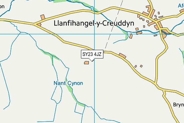 SY23 4JZ map - OS VectorMap District (Ordnance Survey)