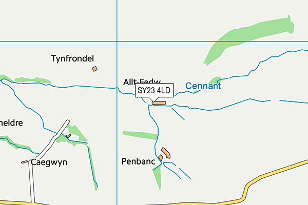 SY23 4LD map - OS VectorMap District (Ordnance Survey)