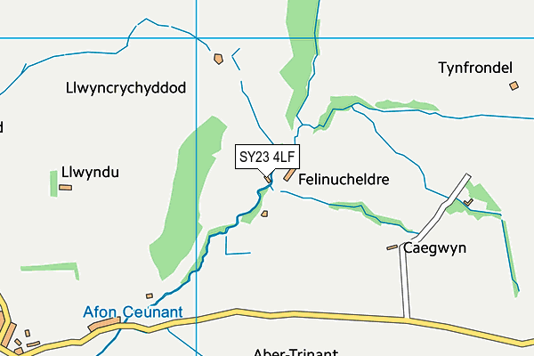 SY23 4LF map - OS VectorMap District (Ordnance Survey)