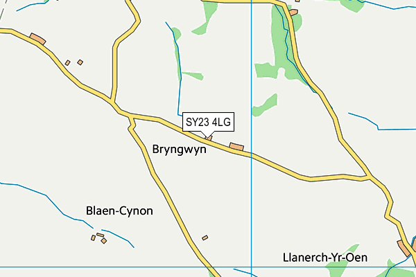 SY23 4LG map - OS VectorMap District (Ordnance Survey)