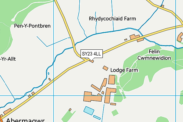 SY23 4LL map - OS VectorMap District (Ordnance Survey)