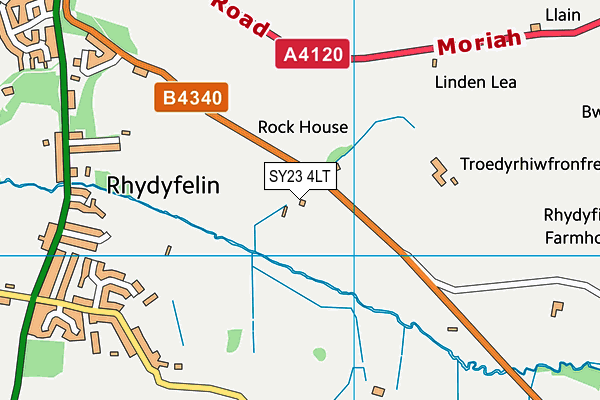 SY23 4LT map - OS VectorMap District (Ordnance Survey)