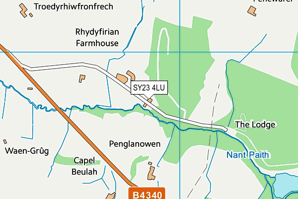 SY23 4LU map - OS VectorMap District (Ordnance Survey)