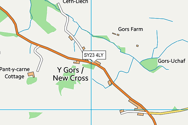 SY23 4LY map - OS VectorMap District (Ordnance Survey)