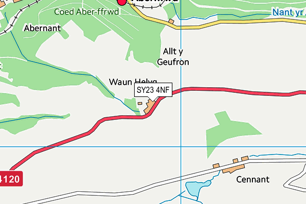 SY23 4NF map - OS VectorMap District (Ordnance Survey)