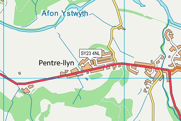 SY23 4NL map - OS VectorMap District (Ordnance Survey)