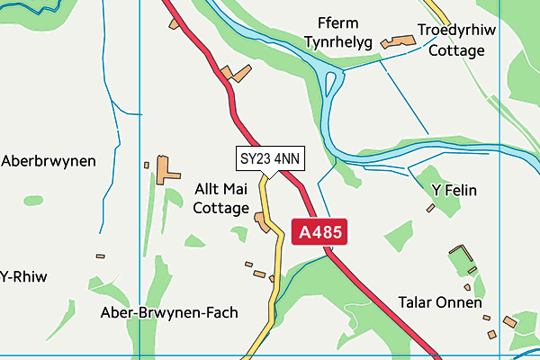 SY23 4NN map - OS VectorMap District (Ordnance Survey)