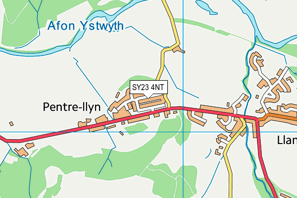 SY23 4NT map - OS VectorMap District (Ordnance Survey)