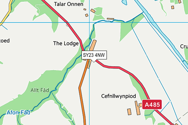 SY23 4NW map - OS VectorMap District (Ordnance Survey)