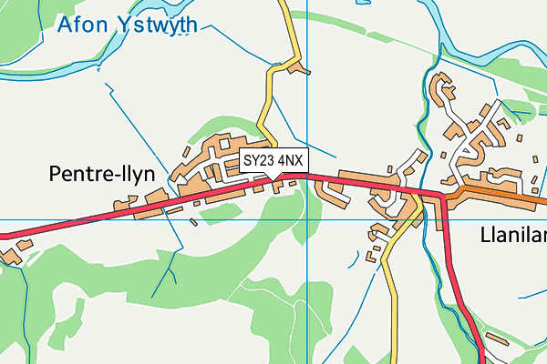 SY23 4NX map - OS VectorMap District (Ordnance Survey)