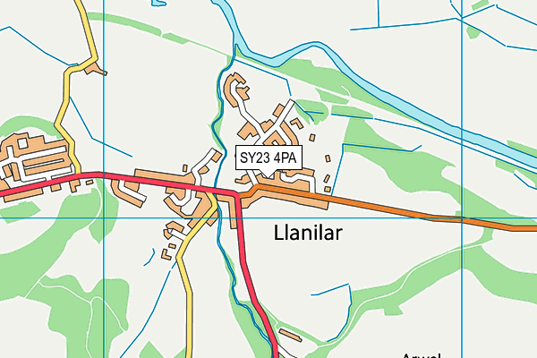 Ysgol Llanilar map (SY23 4PA) - OS VectorMap District (Ordnance Survey)