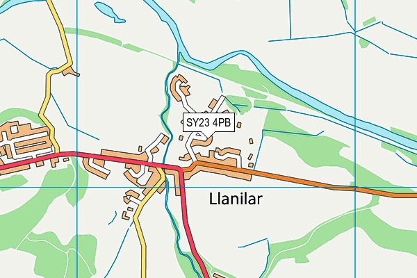 SY23 4PB map - OS VectorMap District (Ordnance Survey)