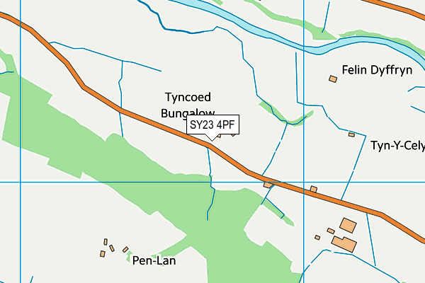 SY23 4PF map - OS VectorMap District (Ordnance Survey)