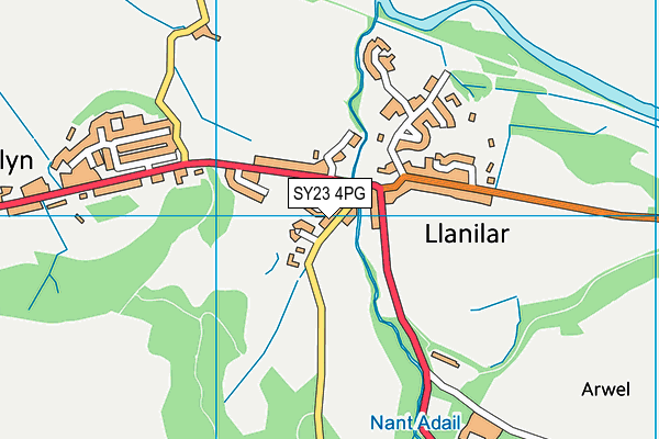 SY23 4PG map - OS VectorMap District (Ordnance Survey)