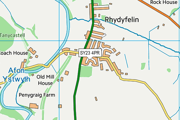 SY23 4PR map - OS VectorMap District (Ordnance Survey)