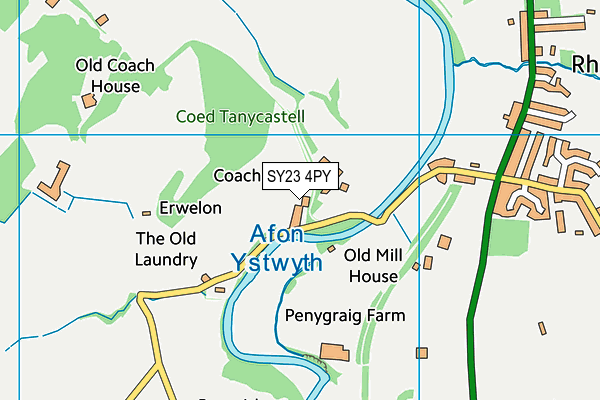 SY23 4PY map - OS VectorMap District (Ordnance Survey)