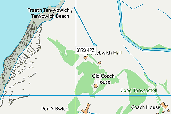 SY23 4PZ map - OS VectorMap District (Ordnance Survey)