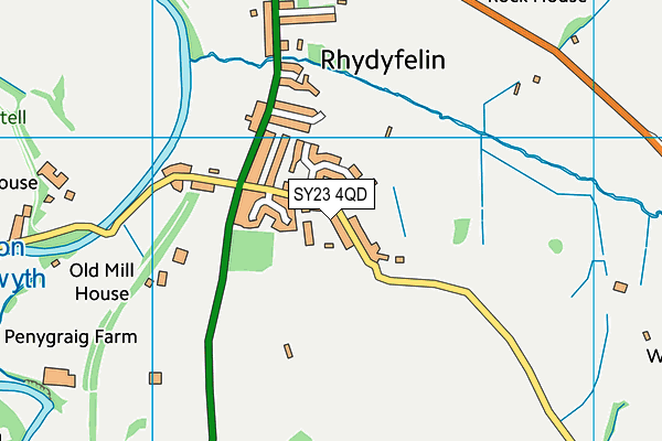 SY23 4QD map - OS VectorMap District (Ordnance Survey)