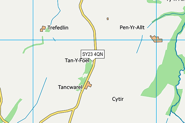 SY23 4QN map - OS VectorMap District (Ordnance Survey)