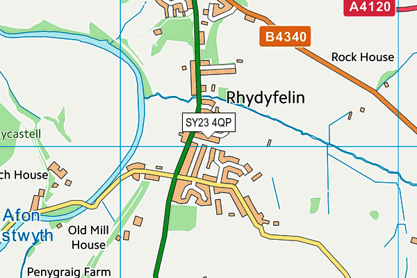 SY23 4QP map - OS VectorMap District (Ordnance Survey)