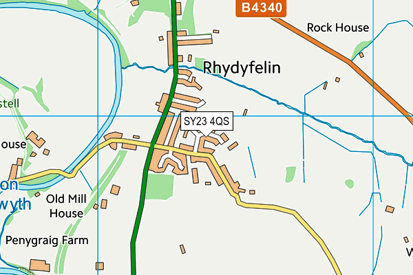 SY23 4QS map - OS VectorMap District (Ordnance Survey)
