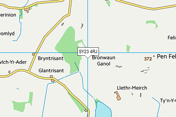 SY23 4RJ map - OS VectorMap District (Ordnance Survey)