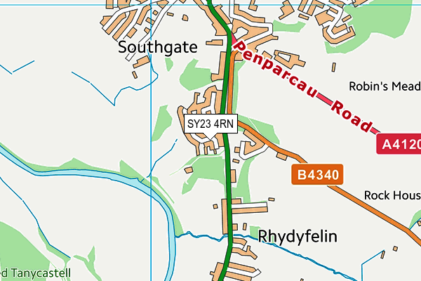 SY23 4RN map - OS VectorMap District (Ordnance Survey)