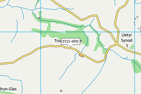 SY23 4RW map - OS VectorMap District (Ordnance Survey)