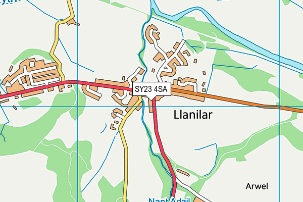 SY23 4SA map - OS VectorMap District (Ordnance Survey)