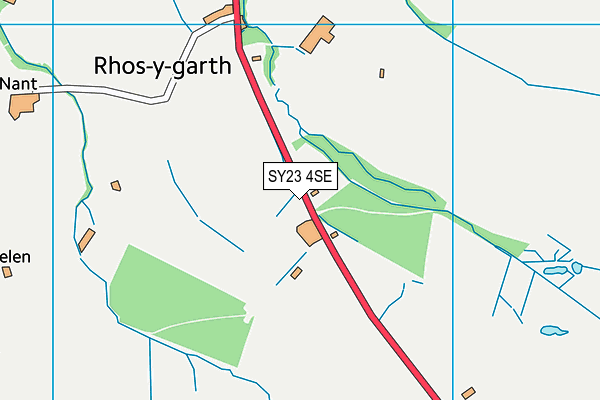 SY23 4SE map - OS VectorMap District (Ordnance Survey)