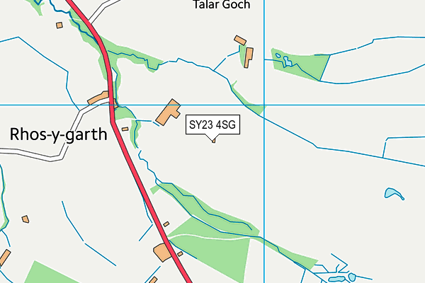 SY23 4SG map - OS VectorMap District (Ordnance Survey)