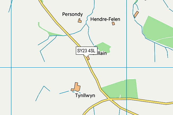 SY23 4SL map - OS VectorMap District (Ordnance Survey)