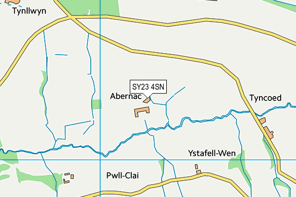 SY23 4SN map - OS VectorMap District (Ordnance Survey)