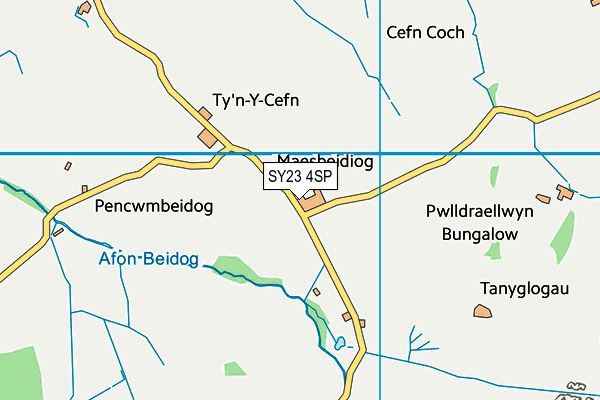 SY23 4SP map - OS VectorMap District (Ordnance Survey)