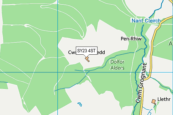 SY23 4ST map - OS VectorMap District (Ordnance Survey)