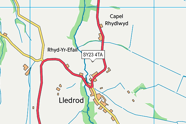 SY23 4TA map - OS VectorMap District (Ordnance Survey)